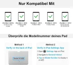 Wavata klaviatūra, skirta Ipad mini 5/4/3/2/1 su ap&scaron;vietimu, dėklo klaviatūra, skirta Ipad mini 5/mini 4 2019/2015, magnetinė nuimama Bluetooth Qwertz i&scaron;dėstymas, rožinė