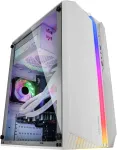 Mars Gaming Mc-s1 Microatx itin kompakti&scaron;kas Pc korpusas, 12 režimų Argb priekinis ap&scaron;vietimas, Frgb ventiliatorius, pilno &scaron;ono lango žaidimų korpusas, palaiko skysčio au&scaron;intuvą iki 120 mm, baltas