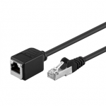 Goobay ilgintuvas 73386 Cat 5E, F/UTP, Juodas, 0,5 m