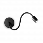 Sieninis &scaron;viestuvas Ideal Lux 3W wall lamp with 1 light FOCUS-1, 3000K, juodas