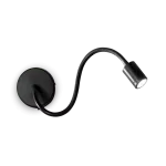 Sieninis &scaron;viestuvas Ideal Lux 3W wall lamp with 1 light FOCUS-1, 3000K, juodas