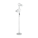 Ideal Lux Floor lamp with 2 lights POLLY, E27, sidabrinis color