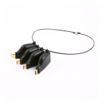 DELTACO OFFICE USB-C adapterių komplektas, mDP, DP, VGA, HDMI, juodas / USBC-AR1