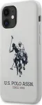 Us Polo Assn US Polo USHCP12SSLHRWH Apple iPhone 12 mini 5,4" telefono dėklas baltos spalvos solikoninis Collection