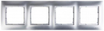 Kontakt Simon RAM.4-KR.IP20/44 MATINIS SIDABRAS SIMON54