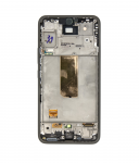 Dėklas LCD ekranas + jutiklinis blokas + priekinis dangtelis Samsung A546B Galaxy A54 5G Awesome Graphite (pakeitimų paketas)