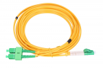 Extralink Patchcord SC/APC-LC/APC, Single-mode, Duplex, 9/125um, 3mm, 5m