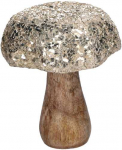 RITUALI DOMESTICI STUDIO54 4 grybų dekoratyvinių figūrėlių rinkinys 10 x 12 cm