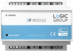 LOGIC GROUP Z-Wave pagrindu sukurtas modulis su 6 reliniais i&scaron;ėjimais ir 6 impulsiniais įėjimais, skirtas montuoti ant standartinio M36 DIN bėgelio (EN50022).