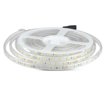 V-tac 10W/m LED juosta, 60 LED/m, 3000K, IP65, 5 metrų ritė
