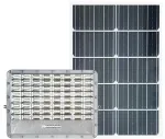 30W LED prožektorius su saulės baterija, pilkas, 6000K, IP65