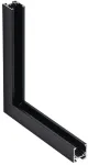 Magnetinio bėgelio ZAMBELIS kampinis vertikalus sujungimas, juodas, 2085B-C1