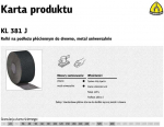 KLINGSPOR PŁ&Oacute;TNO ROLKA 150mm 180 KL381J (50mb)