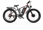 Elektrinis dviratis Duotts S26, 26", 1500W, 20Ah SAMSUNG, juodas/raudonas