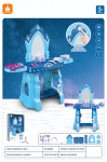 Triton Mėlyna Mėlyna Princess Dressing Table + priedai