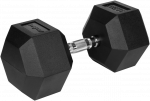 Gumuotas ketaus hantelis HEX 32.5kg REBEL ACTIVE