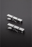 Steel By Shots Ouch! Heavy Duty Stainless Steel Clothespin-Style Nipple Clamps Sidabrinis
