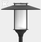 ROSA ELBA LED, 3500 K, RAL9006, ANODINIS STOGAS.