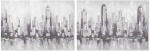 Plakatas Paveikslas Home ESPRIT Niujorkas Loft 100 x 3 x 70 cm (2 vnt.)