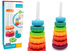 Classic World Piramidės formos bok&scaron;tas rū&scaron;iavimo dėlionė vaikams, 6 elementai