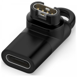 Adapteris USB-C Beline laikrodžio įkrovimui Garmin juodos spalvos