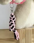 Super Hobby Horse Pavadėlis hobi arkliukui, juodai rožinis