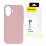 Wozinsky Silicone Magsafe Magnetic Samsung Galaxy S25 Ultra - dėklas telefonui rožinės spalvos