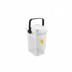 Stefanplast Talpykla naminių gyvūnėlių maistui laikyti 2,5kg 7L 23x19x31cm permatoma balta
