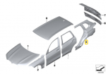 BMW X5 G05 Kairysis Galinis &Scaron;oninis Panelis Originalus 41007955005