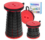 Sulankstoma turistinė taburetė, raudona