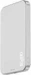 Beline mini ne&scaron;iojama įkroviklis Cellline MagSafe 5000mAh Qi2 15W CL-MBP-02 titano spalvos magnetinis belaidis mini ne&scaron;iojamas įkroviklis