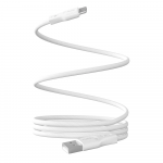 Puro Magnetic 10W Magnetic Kabelis USB-A - USB-C 1m - baltos spalvos