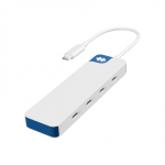 Targus Hyper HyperDrive Flex 4 Port USB-C Hub, Baltas/Mėlyna | HD5201BUGL