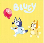 Servetėlės Party Deco Bluey 33x33cm 16vnt