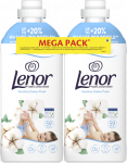Audinių mink&scaron;tiklis Lenor Sensitive Cotton Fresh, 2x1,239 l (118 Skalbimų)