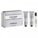 Mont Blanc Set Montblanc: Explorer Platinum Eau De Parfum For Men 7.5 ml + Explorer Platinum Hydrating Kreminis For Face, 30 ml + Explorer Platinum Hydrating Du&scaron;o želė All Skin Types, 30 ml
