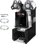Automatinė puodelių sandarinimo ma&scaron;ina, didelio greičio 500-650 puodelių/val., burbulinei arbatai, kavai, elektrinis Boba sandariklis, skaitmeninis valdymas, 90-190 mm auk&scaron;tis
