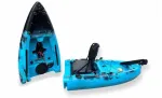 Vienvietė modulinė minama žvejybinė baidarė AMBER GOBY I 8.9, FLAP pedal, 274 x 80 x 35 cm, Juodas Teal, HDPE (Nemokamas pristatymas) (Nemokamas pristatymas)