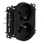 Legrand 756300 VALENA LIFE lizdas 2p+su su užraktu keliems kadrams juodas 16A 250V 756300