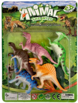 Dinozauro figūrėlių rinkinys dėžutėje, 6 dalys, plastikinės