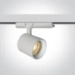 10/15/20W LED akcentinis &scaron;viestuvas į 3 fazių bėgelius, baltas, 3000/3500/4000K, 65634BT/W/V