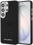 Karl Lagerfeld Reljefinis žiedo inicialų &bdquo;MagSafe&ldquo; dėklas, skirtas &bdquo;Samsung Galaxy S26 Ultra&ldquo;, juodas