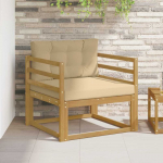 Lauko Vidurinis Sofa Poliesteris Balta