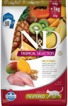 FARMINA N&D TROPICAL SELECTION - CAT Dry vi&scaron;tiena, Spelt, avižos NEUTERED 4+1kg