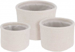 Home Styling Collection PIECES Apvalių daiktadėžių rinkinys, 3 dalys.