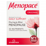 Vitabiotics, Menopace Original, Maistinės medžiagos, Visapusi&scaron;ka parama menopauzės metu, Vitaminai