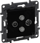 Legrand GN.TV-R-SAT-SAT KO.G.2.Juodas NILOE STEP