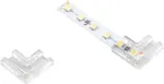 Skaidrus kampinis sujungimas 10 mm LED juostai