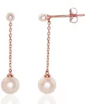 Diamond Sky Jewelry Auksiniai auskarai su perlais &bdquo;Sielos Veidrodis II&ldquo;