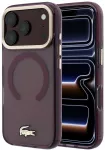 Dėklas Lacoste Frosted Finish Gold Logo phone case with MagSafe support for iPhone 18 Pro red